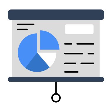 İş sunumunun eşsiz bir tasarım simgesi 