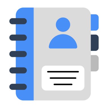 Premium download icon of contact book