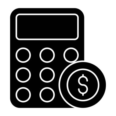 Finansal hesaplamanın premium indirme simgesi 