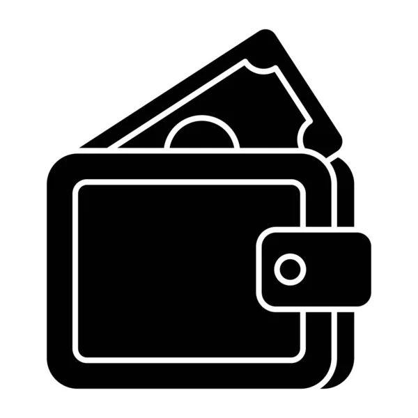 Icono Accesorio Billetera Diseño Vectores Billetera — Vector de stock