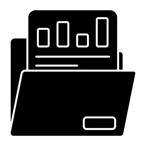 Editable Design Icon Business Folder — Stock Vector