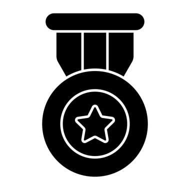 Yıldız madalyasının modern tasarım simgesi 
