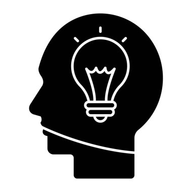 Yaratıcı beynin modern tasarım simgesi