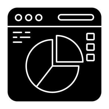 Çevrimiçi veri analizlerinin premimium indirme simgesi