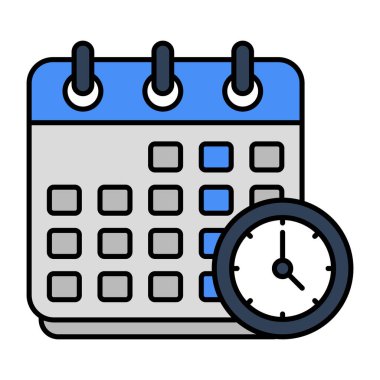 Zaman çizelgesinin mükemmel tasarım simgesi 