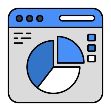 Çevrimiçi veri analizlerinin premimium indirme simgesi