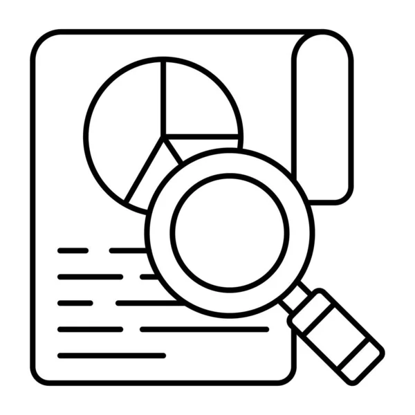 Icono Diseño Editable Del Análisis Datos — Vector de stock