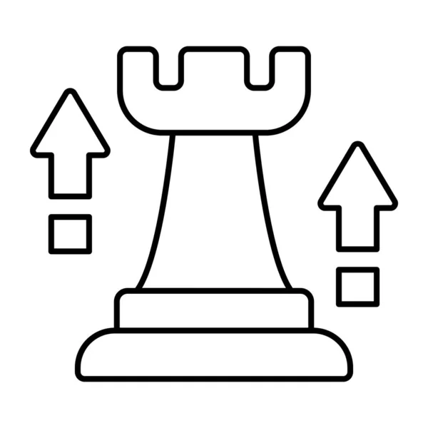 Идеальная Икона Шахматной Ладьи — стоковый вектор