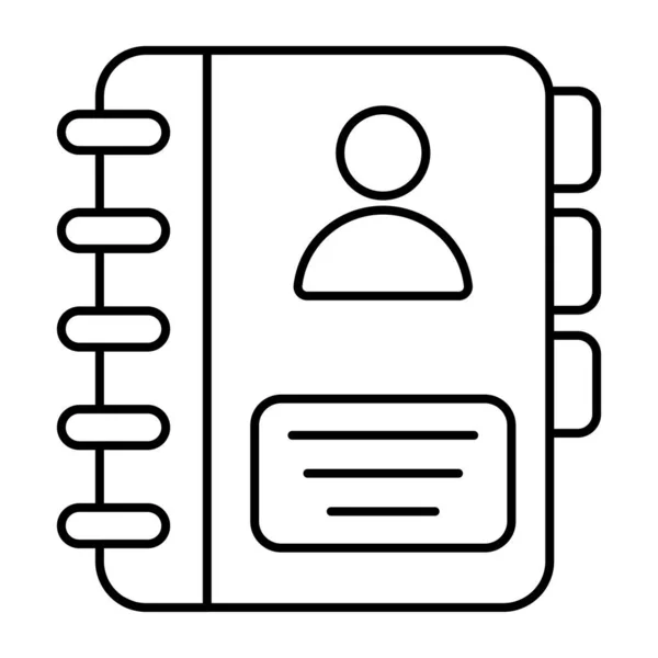 Premium Download Icon Contact Book — Stock vektor