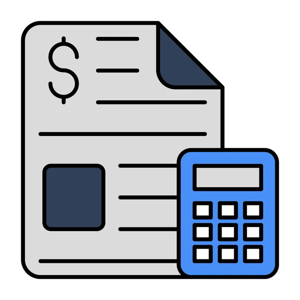 财务计算的独特设计图标 — 图库矢量图片