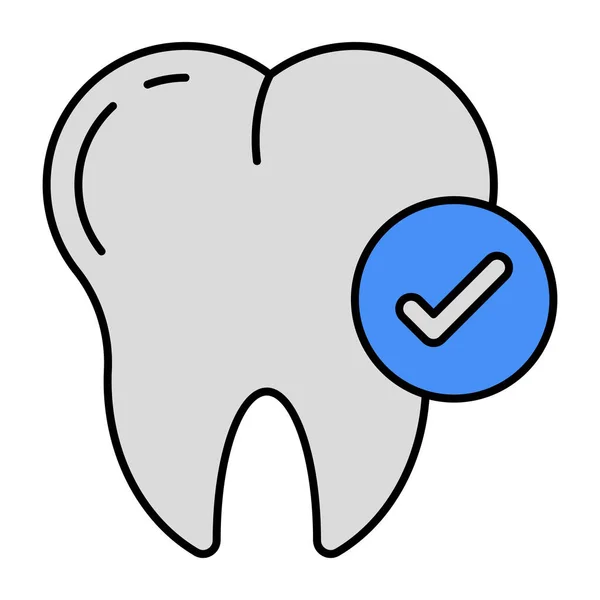 Modern Design Icon Healthy Tooth — Vettoriale Stock
