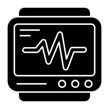 ecg monitörünün eşsiz bir tasarım simgesi