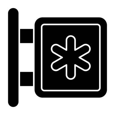 Tıbbi panonun bir simge tasarımı