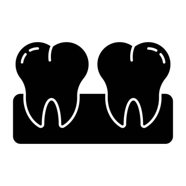 Dişlerin modern tasarım simgesi