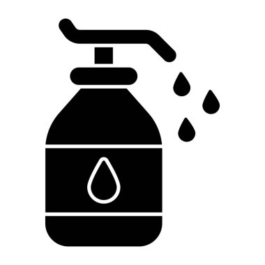 El dezenfektanının sağlam bir tasarım simgesi