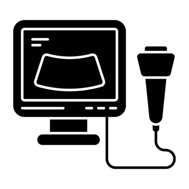 Modern design icon of ultrasound