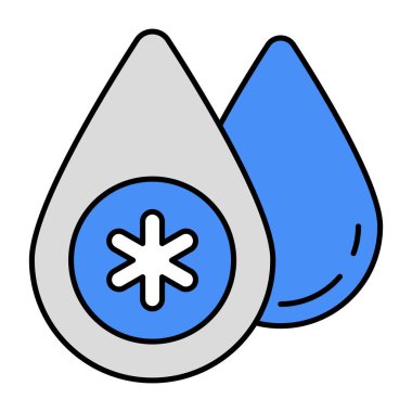 Damlacıklar kan bağışı simgesi sergiliyor