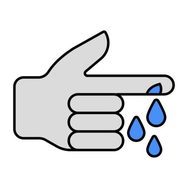 Perfect design icon of finger cut