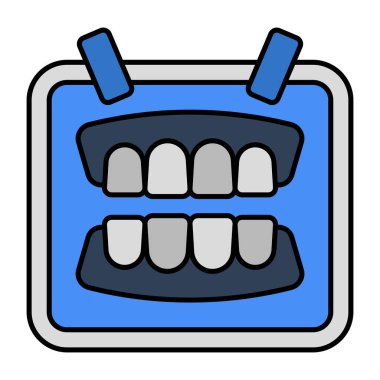 Diş etinin son moda vektör tasarımı