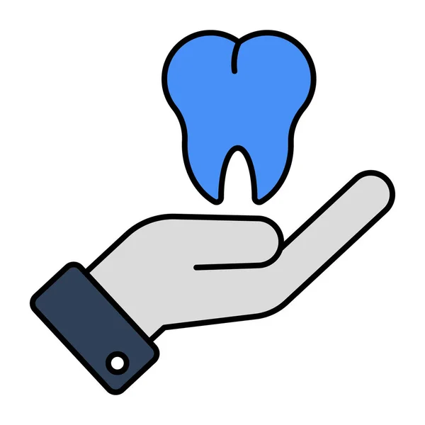 Modern Design Icon Tooth Care — Stock Vector