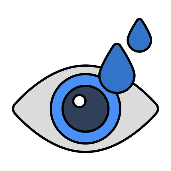 Modern Design Icon Eye Drops — Stock Vector