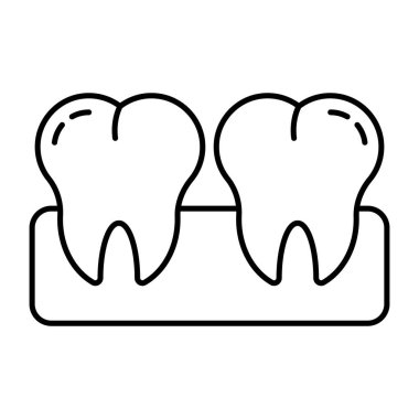 Dişlerin modern tasarım simgesi