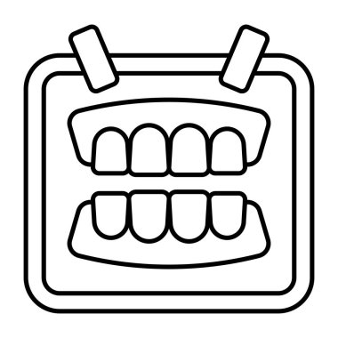 Diş etinin son moda vektör tasarımı