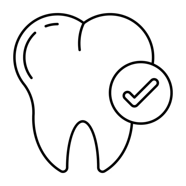 Modern Design Icon Healthy Tooth — Stok Vektör