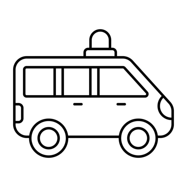 Diseño Vectorial Ambulancia Vehículo Emergencia Médica — Vector de stock