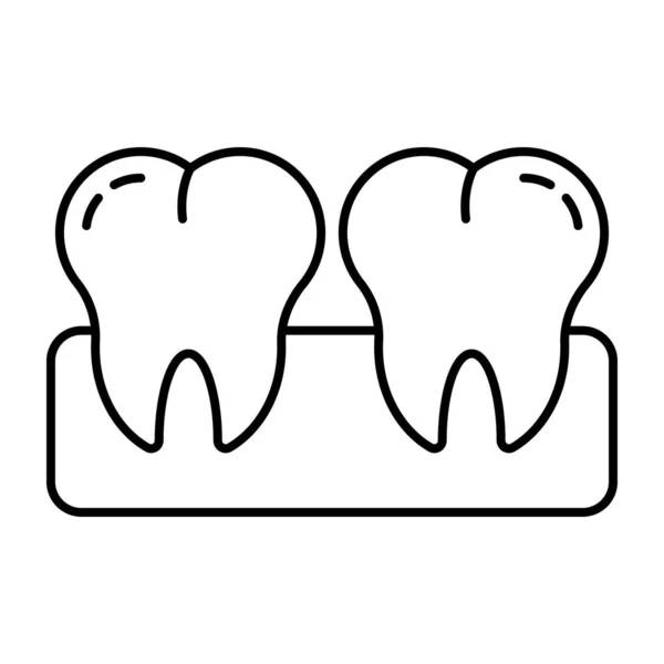 歯のモダンなデザインのアイコン — ストックベクタ