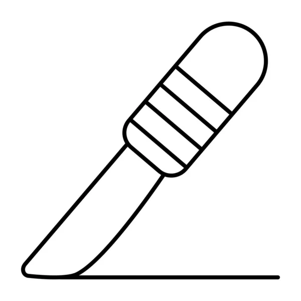 Ідеальна Ікона Дизайну Хірургічного Ножа — стоковий вектор