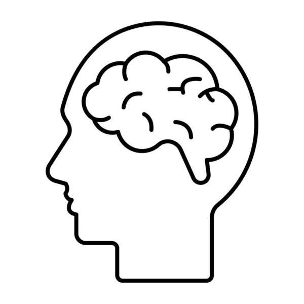 Modern Design Icon Brain — Stockvektor