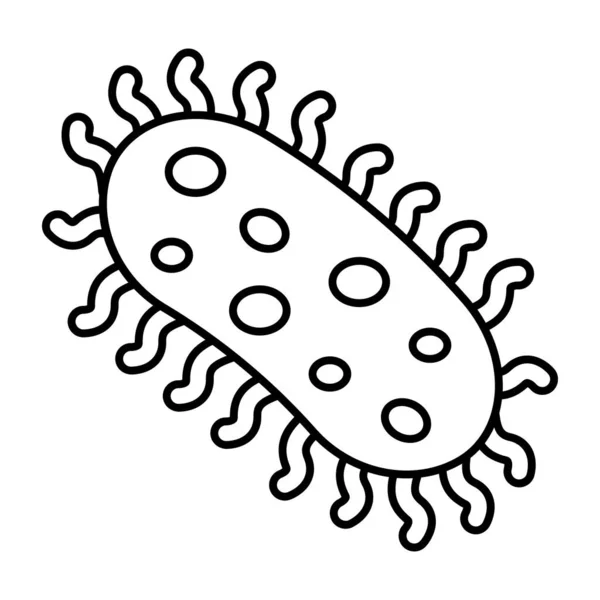 Perfekte Design Ikone Der Bakterien — Stockvektor