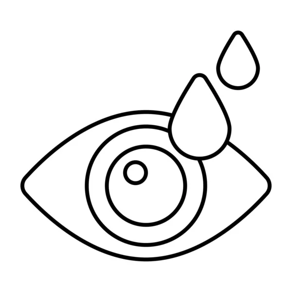 Современный Дизайн Иконки Глазных Капель — стоковый вектор