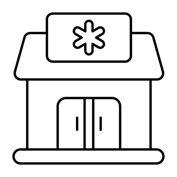 Современная Икона Дизайна Клиники — стоковый вектор