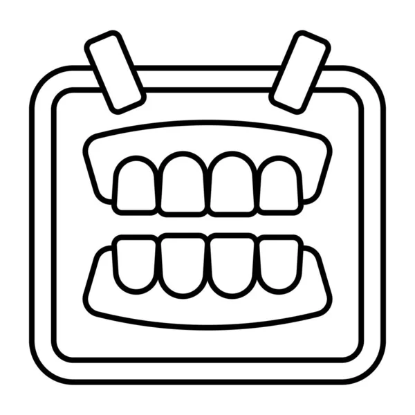 Trendy Vektorový Design Zubní Gumy — Stockový vektor
