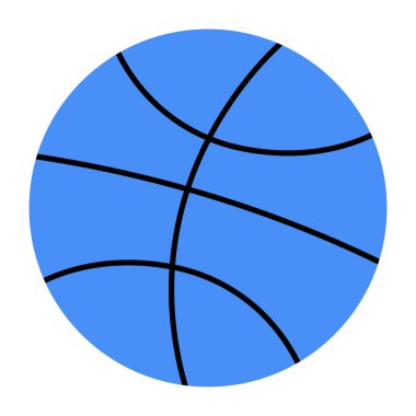 Basketbolun düzenlenebilir tasarım simgesi