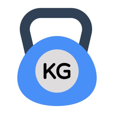 Kettlebell 'in son moda vektör tasarımı