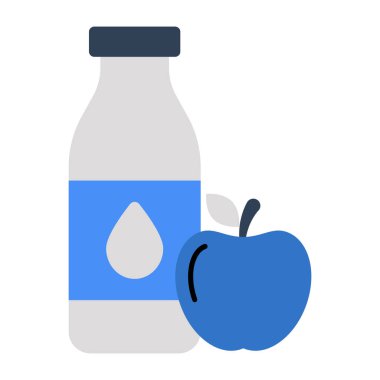 Sağlıklı beslenmenin eşsiz tasarım simgesi.