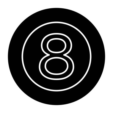 Bilardo topunun son moda vektör tasarımı