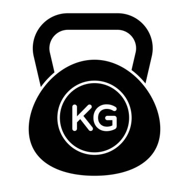 Kettlebell 'in son moda vektör tasarımı