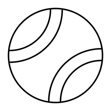 Tenis topunun düzenlenebilir tasarım simgesi 