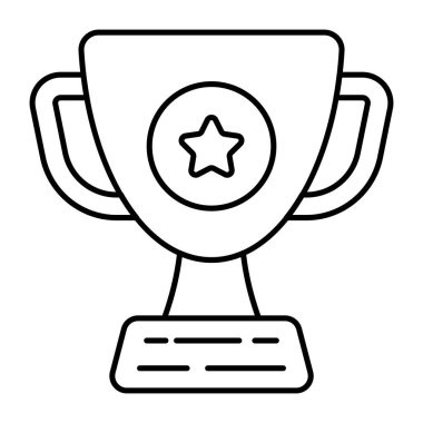 Kupanın doğrusal tasarım simgesi