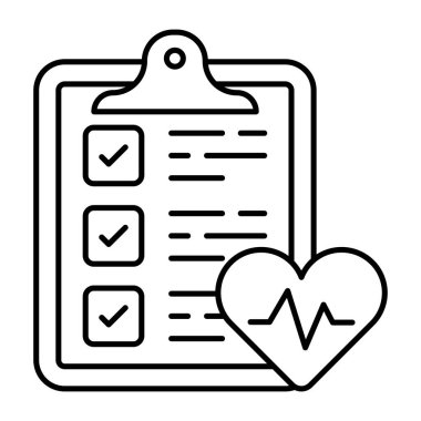 Ekonomi raporunun doğrusal tasarım simgesi 