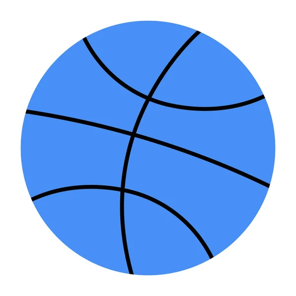 Upravitelná Ikona Návrhu Basketbalu — Stockový vektor