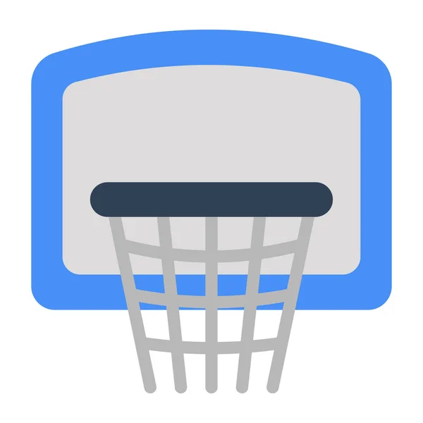 Düzenlenebilir Tarzda Basketbol Potası Simgesi — Stok Vektör