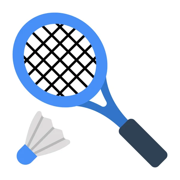 Trendy Vektor Design Von Badminton — Stockvektor