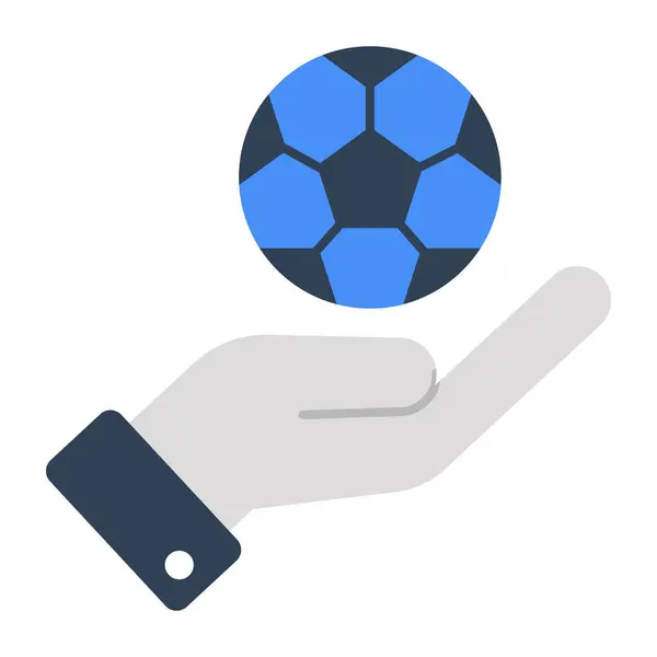 Μοντέρνο Σχέδιο Εικονίδιο Του Ποδοσφαίρου — Διανυσματικό Αρχείο