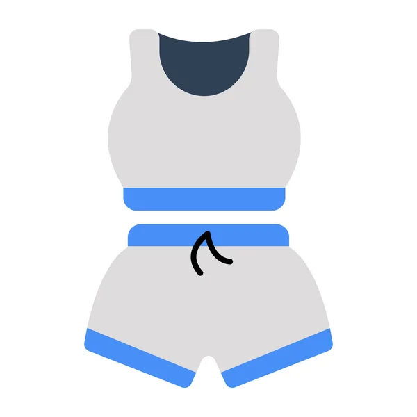 Icône Design Moderne Robe Sport — Image vectorielle