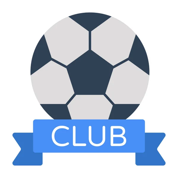 Nowoczesny Design Ikony Klubu Piłkarskiego — Wektor stockowy